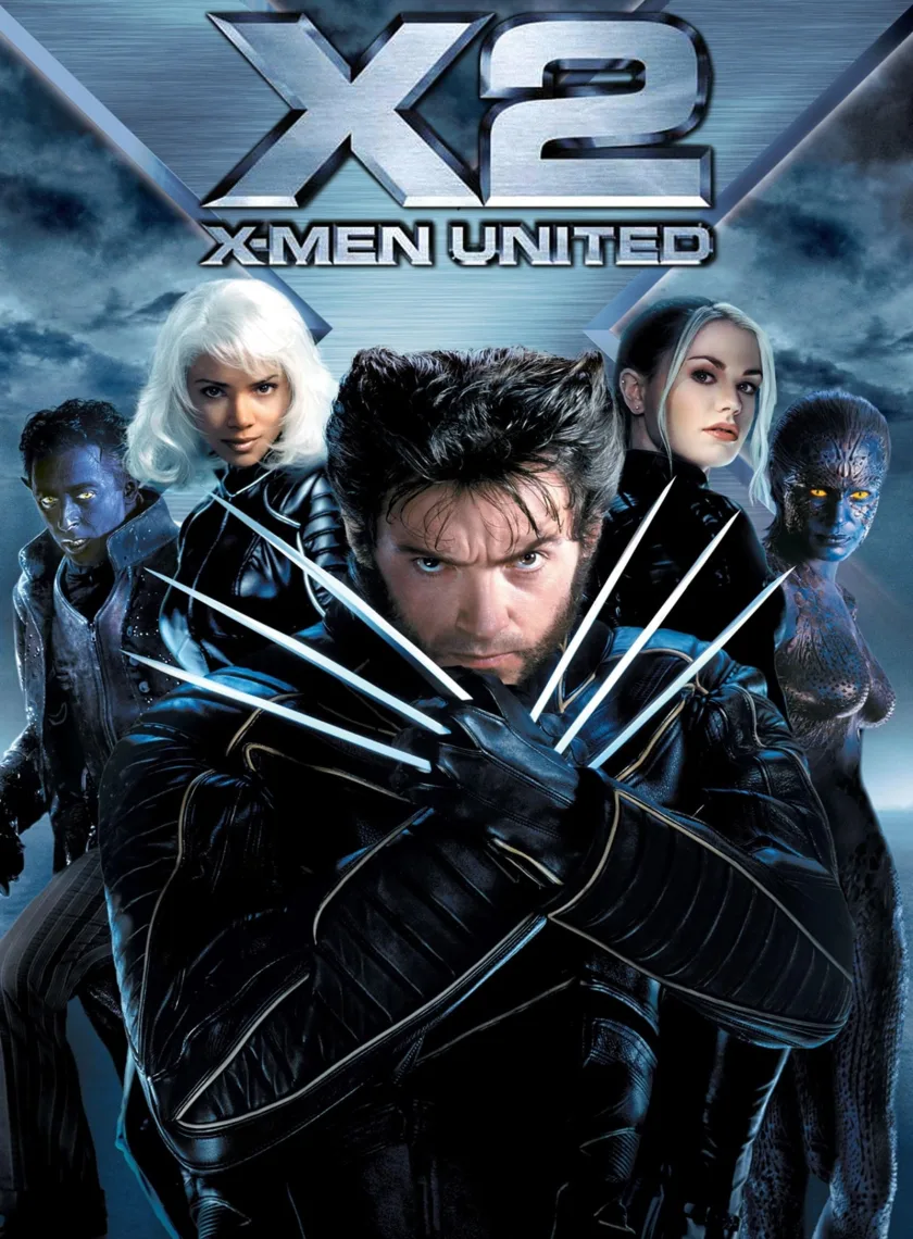 X2 - X-Men United (2003) (Hindi + English) Dual Audio Hollywood Movie BluRay HD ESub poster