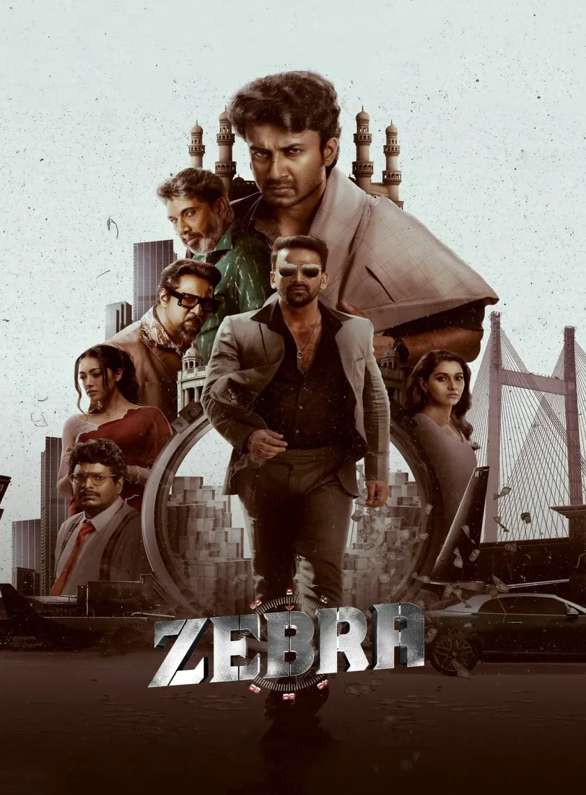 Zebra (2025) (Hindi + Telugu) Dual Audio UnCut South Movie HD ESub poster